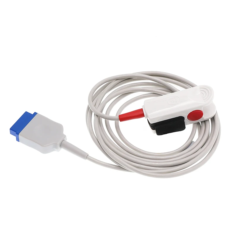 Finger Clip Cable For GE-Marquette Monitors EGE DASH2500 3000 4000 1800 2000 Spo2 Sensor Masimo Module 11pins