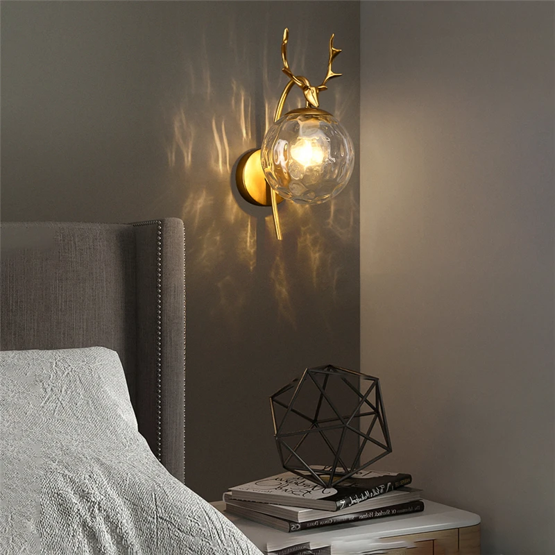 Imagem -05 - Nordic Deer Wall Lamp For Home Luzes Led Modernas para Sala de Estar Lâmpadas de Parede Modelo Designer Decoração do Quarto Iluminação Antler