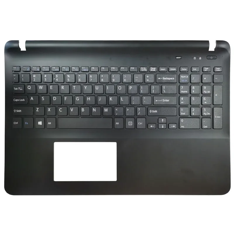 

US laptop keyboard FOR SONY VAIO FIT15 SVF15 SVF152 SVF153 SVF15E without touchpad Palmrest upper Cover