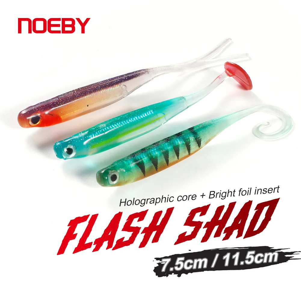 NOEBY Swimbait para lubina – Cola en T con láser interior - imagen 2