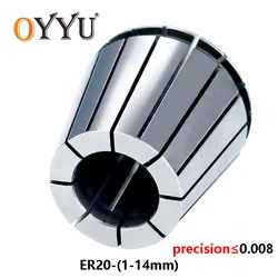 OYYU ER20 1 2 4 6 8 10 14mm utensili di fresatura pinza macchina per incidere mandrino elastico ER portautensili motore mandrino ad alta precisione