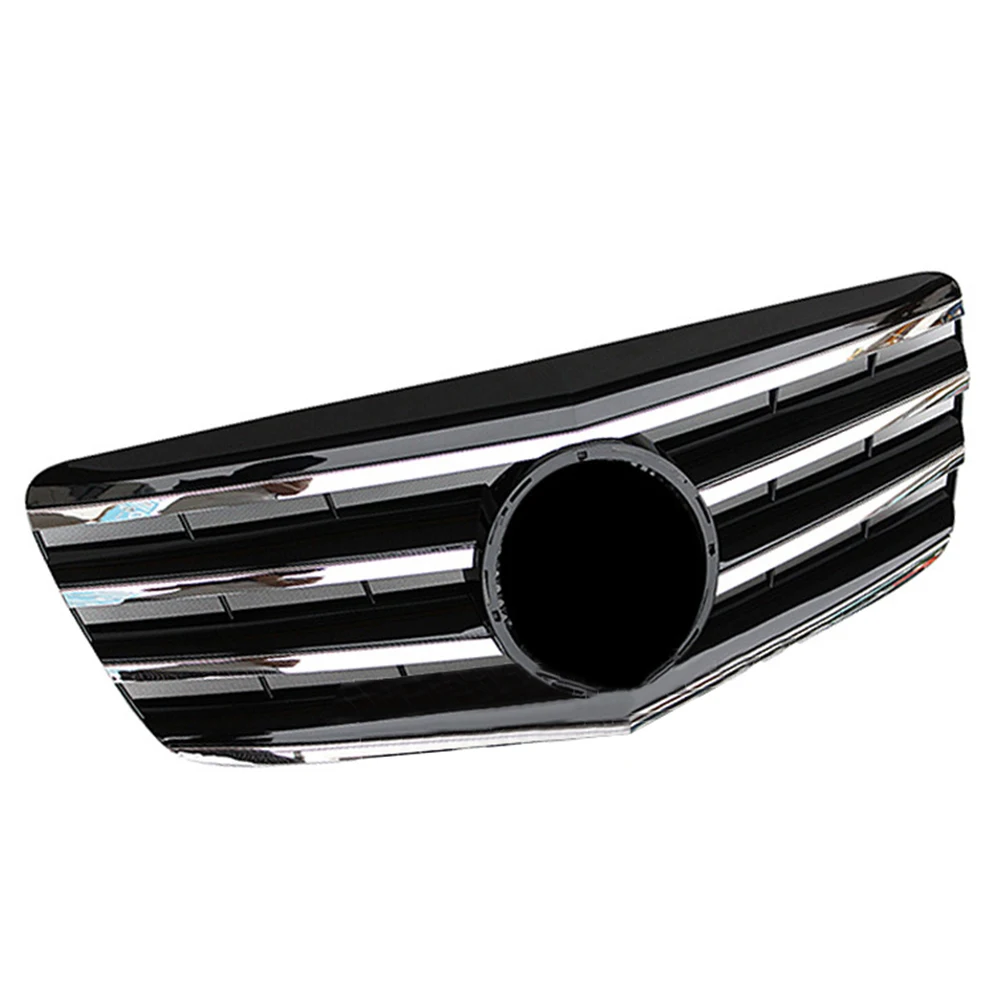 Car Front Bumper Racing Grill with Emblem For Mercedes Benz E-Class W211 E350 E320 E280 E500 E550 2007 2008 2009 For  Style