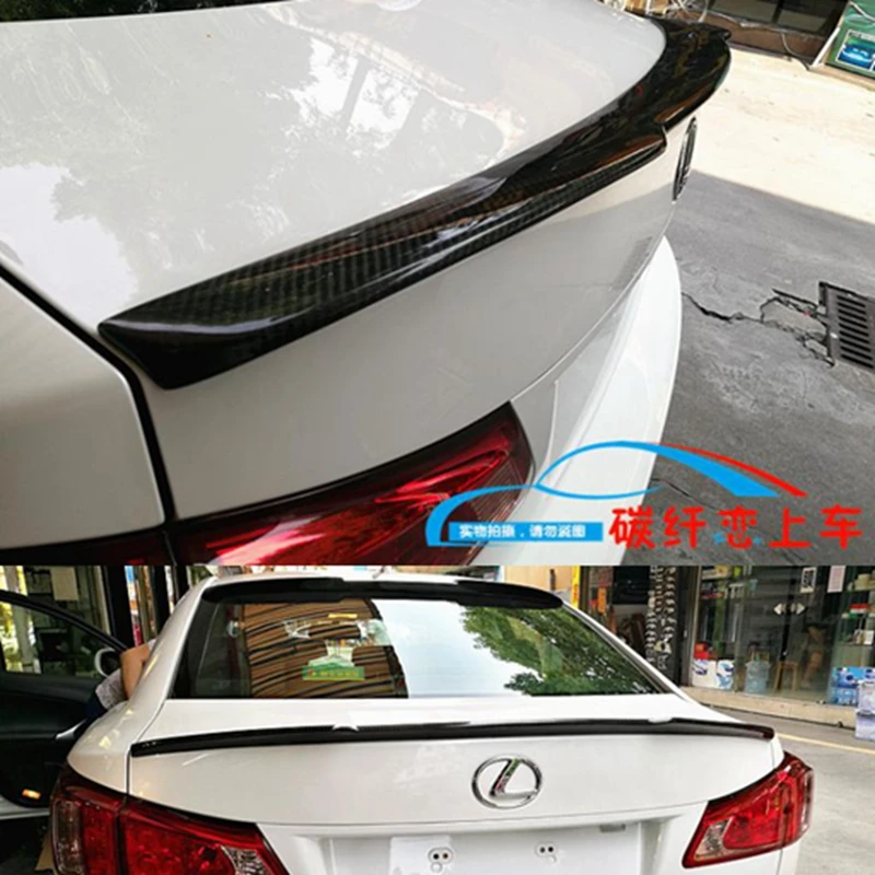 Fit For Lexus IS250 IS300 IS350 2007 2008 2009 2010 2011 2012 2013 Carbon fiber  Primer Color Exterior Rear Wing Spoiler