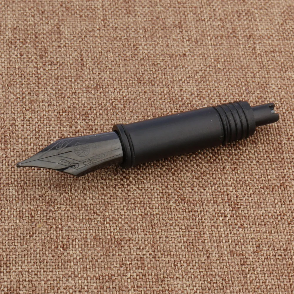 HongDian 1850 Serie di scrittura di adattamento di Spin Nero titanium Penna Stilografica pennino