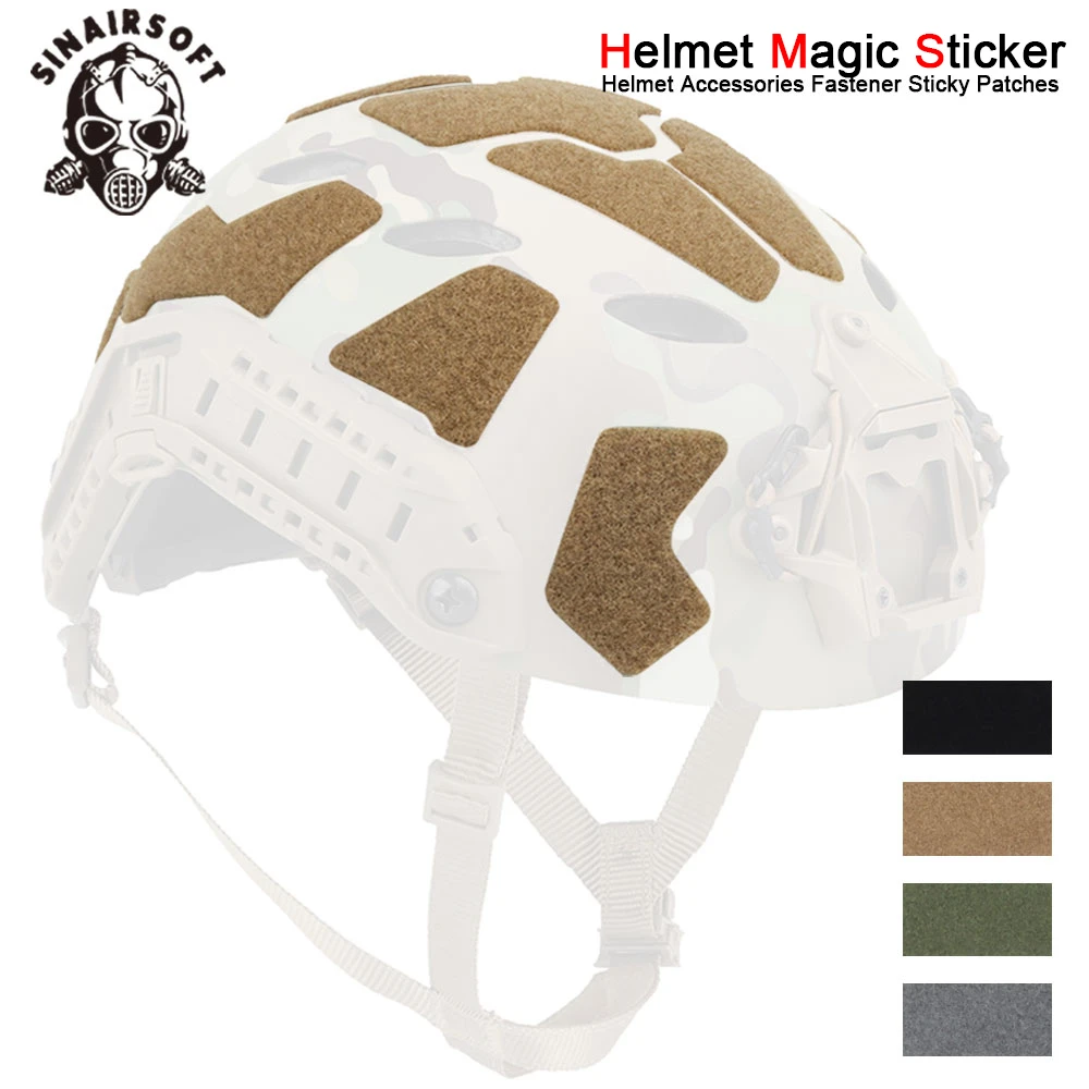 

High-Cut Fast Helmet Hairy Adhesive Magic Stickers Patches Hook&Loop Set For Helmet Modified Fastener Sticky Accessories