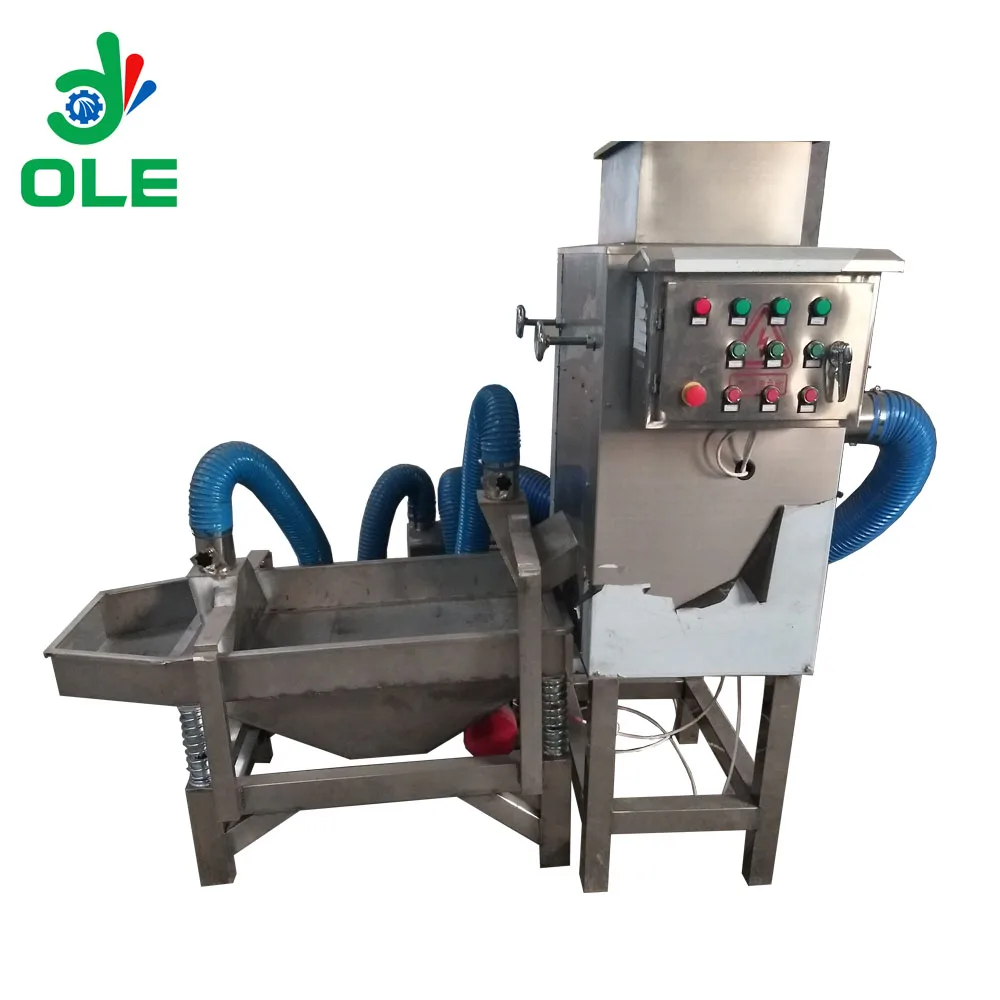 Máquina de descascar grânulos de chocolate 400 kg/h