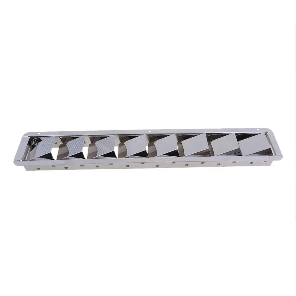 1 Pcs Boat Stainless Steel Louver Air Vent 427mm Marine 8 Slots Ventilation