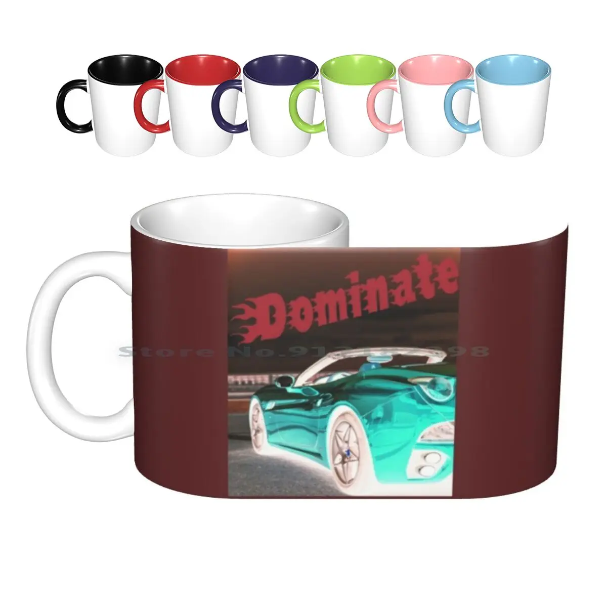 Dominate Ceramic Mugs Coffee Cups Milk Tea Mug Dominate Dominance Domination Dominator Domina Pyscho Pass Dominated Hunter X