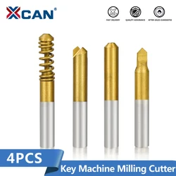 Xcan 4Pcs Verticale Sleutel Snijmachine Cutter Slotenmaker Gereedschap Sleutel Machine Frees Cutter