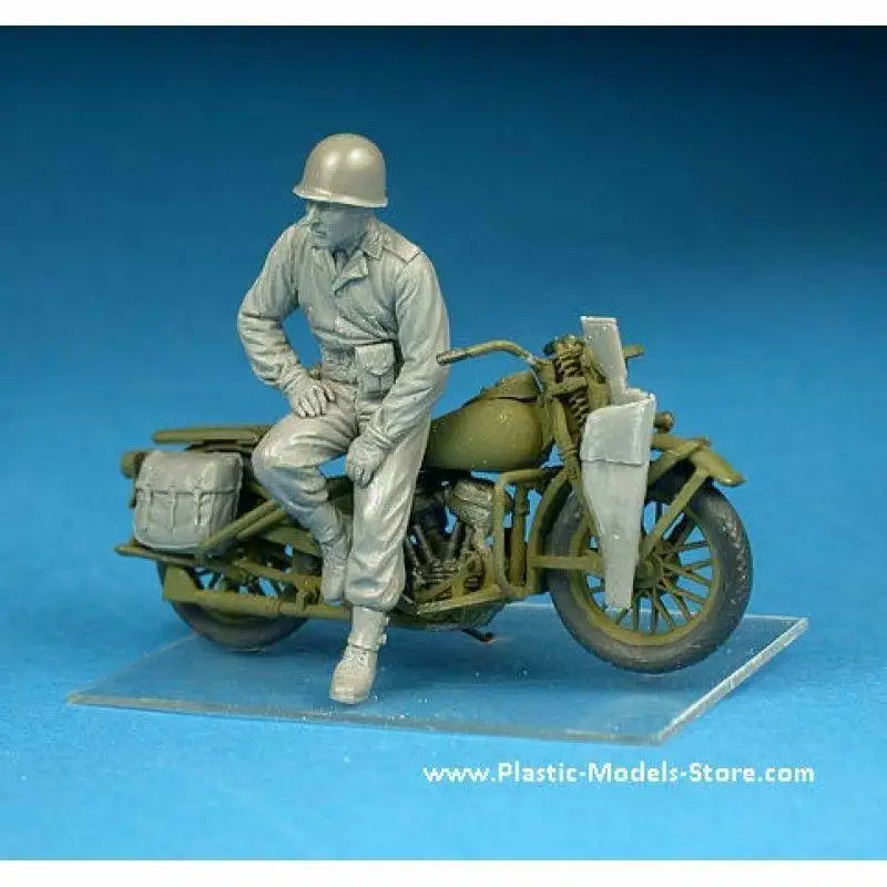 Miniart 35085 - 1/35 U.S. Military Police 2 Motorcycles Plastic model 2 Figures