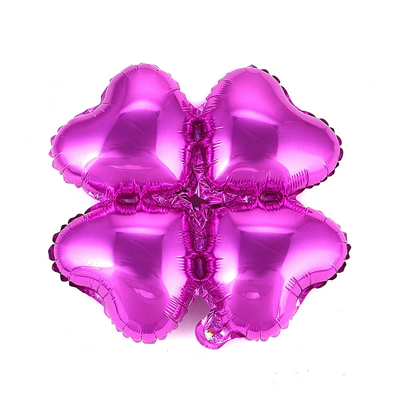 18inch Wedding Birthday Party Decoration Christmas Scene Layout Aluminum Foil Baloon Clover Aluminum Film Helium Balloon