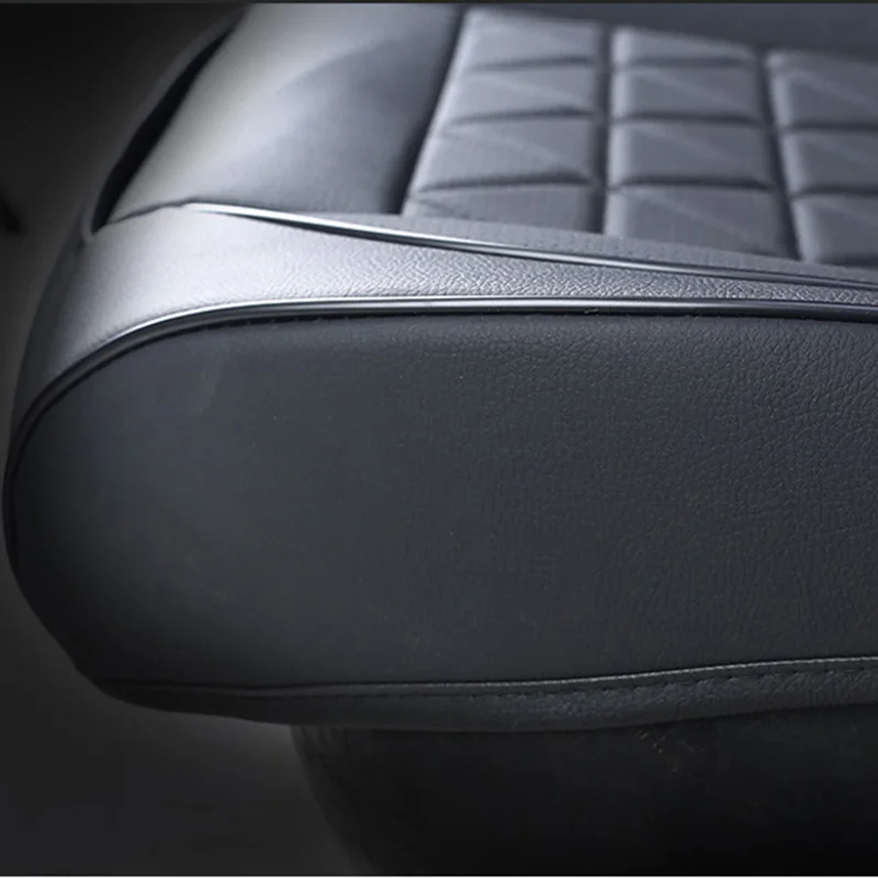 Luxury Leather Car Seat Cover Auto Chair Seat Cushion Protector Pad Waterproof Universal Fits for Most Sedan SUV Truck New