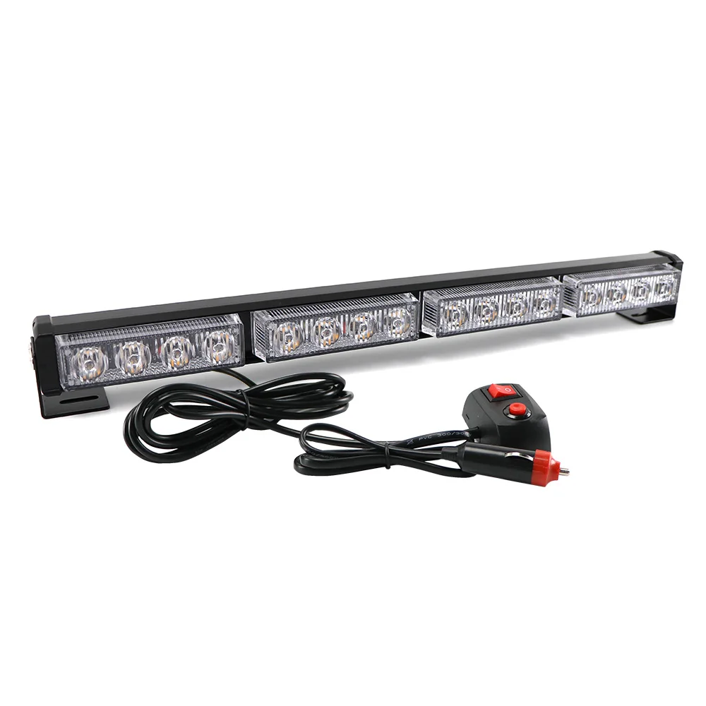 16 LED High Power 12V Car Truck LED Strobe Light Fireman Police Flashing Emergency Warning  Red Blue Yellow White Green