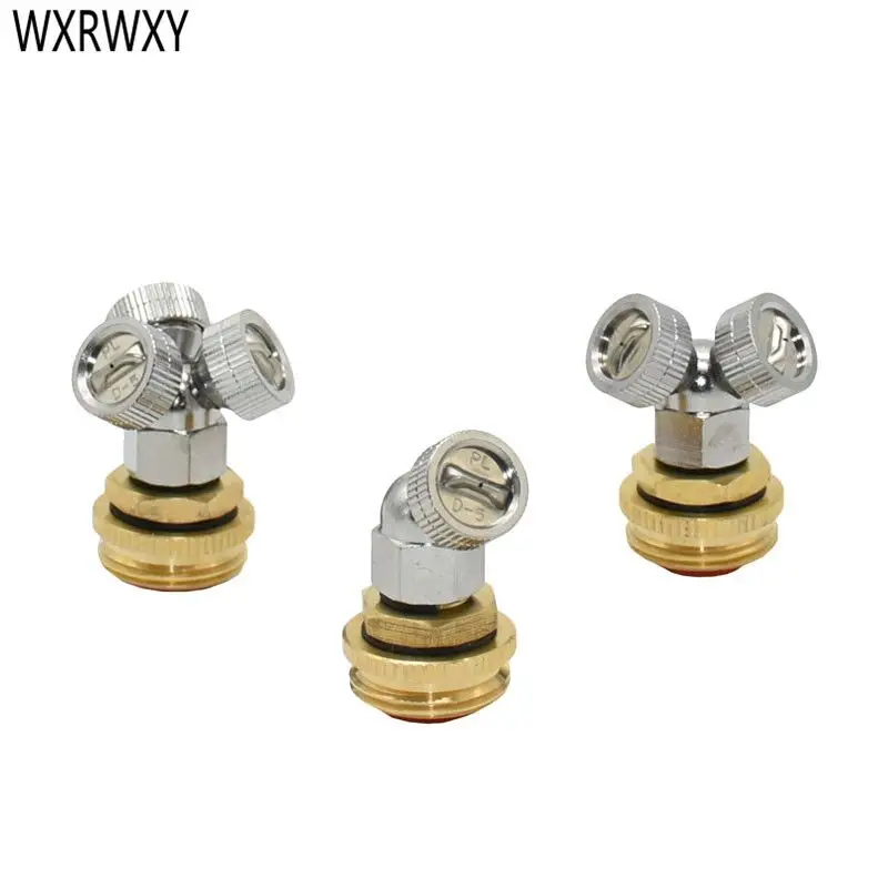 1/2' 3/4' Zinc Alloy 1 2 3 Hole Fog Nozzle Water Sprinklers Nozzle Brass Male Thread Garden 1 2 3-Way For Irrigation 1PCS