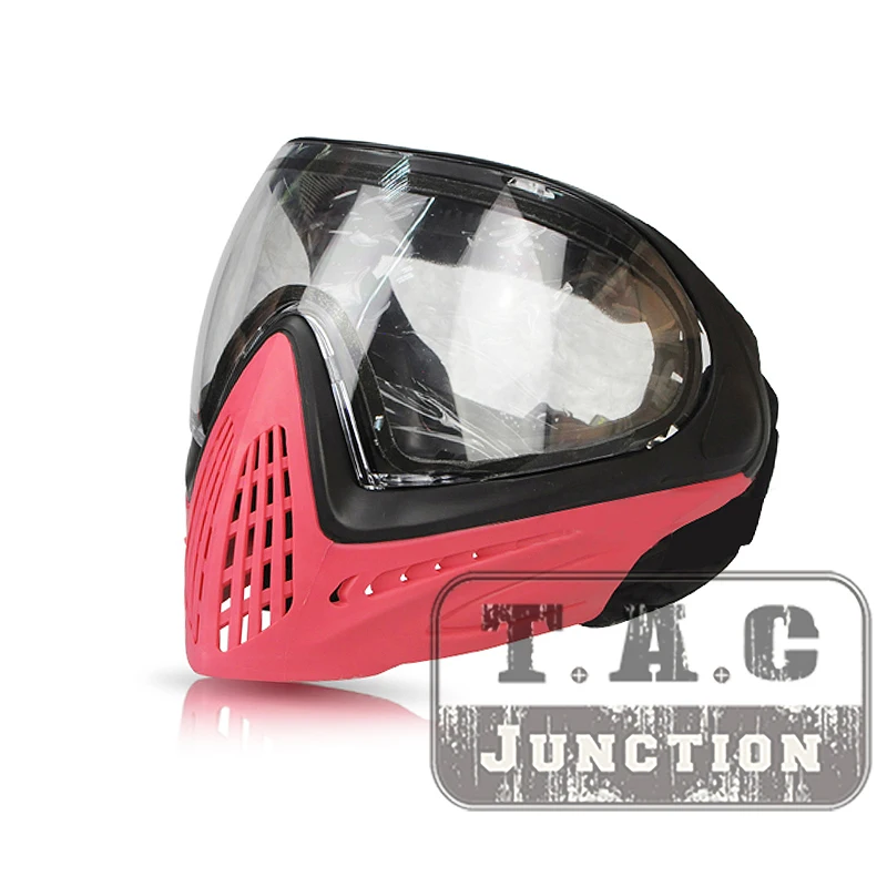 Óculos térmicos para paintball, óculos de proteção facial dupla lente anti-neblina alta visão ajustável acessórios de tiro airsoft bkrd