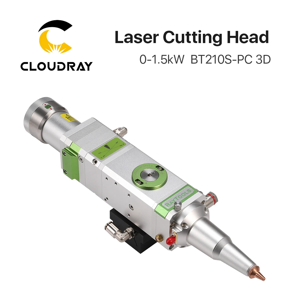 

Cloudray 3D Laser Cutting Head Original Raytools Laser Cutting Head BT210S Manual Focus 1.5kW FL150mm for Laser Cutting Machine