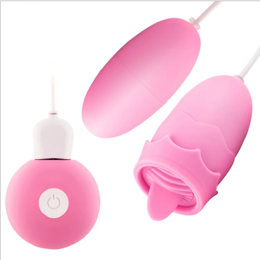 Vibrador de huevo vibrador doble para mujer, estimulador de clítoris y masaje recargable, juguete sexual íntimo, ideal para adultos, lamer la lengua