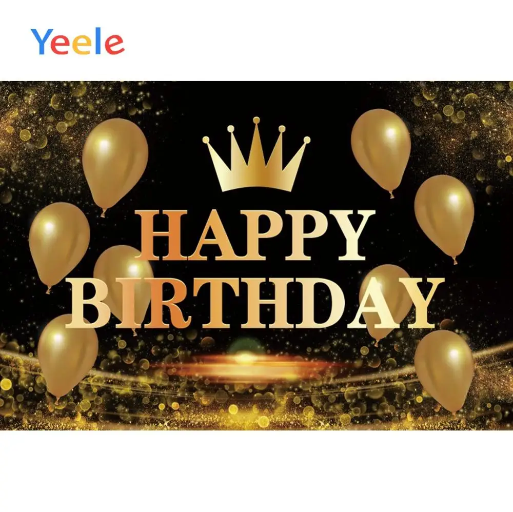 Yeele-تاج ذهبي للبالغين ، خلفية بالون ، استوديو صور ، للزينة ، حجم مخصص