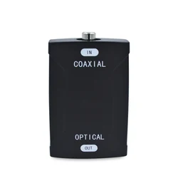 Digital Coax Coaxial RCA to Optical TOSlink SPDIF Digital Audio Converter Adapter