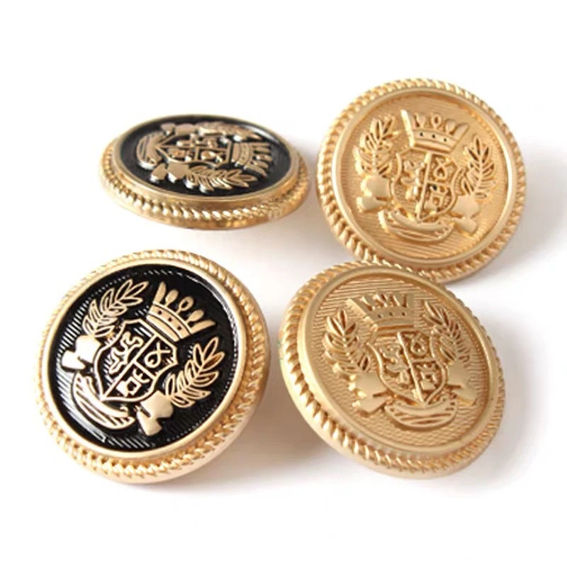 10pcs/lot 15/20/25mm Vintage British Style Jacket Buttons DIY Sewing Supplies and Accessories Round Metal Buttons for Clothing