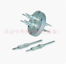 Vacuum cf35 ceramic high voltage insulation sealing metal sealing through feed connector conductive column electrode flange