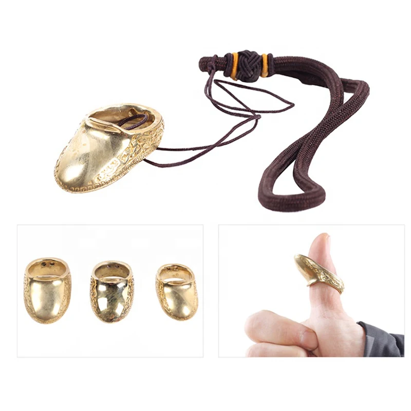 Metal Trigger Finger Archery Products New Archery Shooting Finger Guard II Brass Finger Guard Traditional Bow Brass Trigger Fing