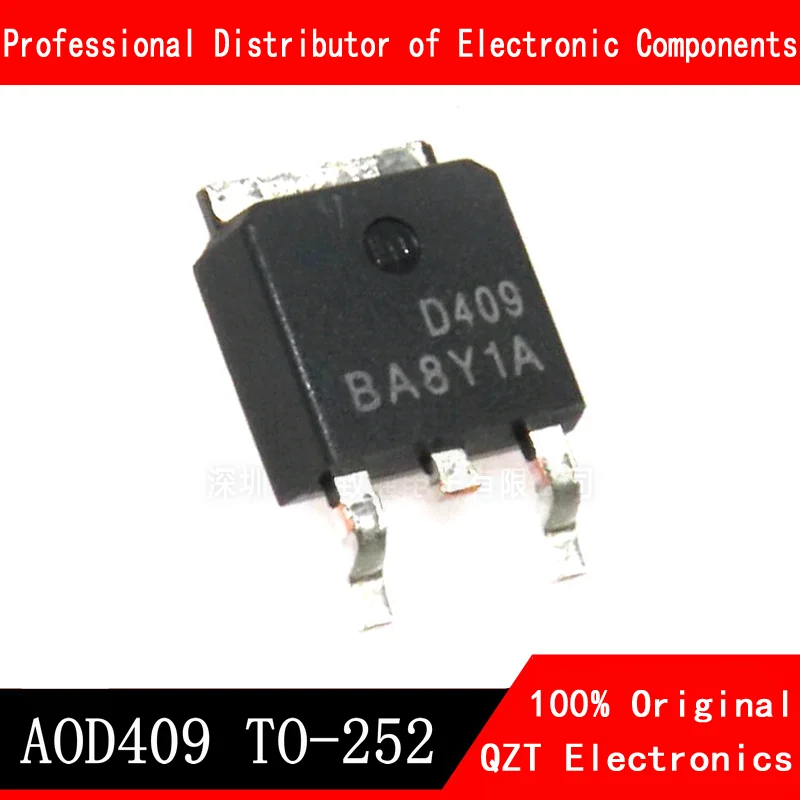 

10pcs/lot AOD409 SOT252 D409 TO-252 MOSFET P 26A 60V New original In Stock