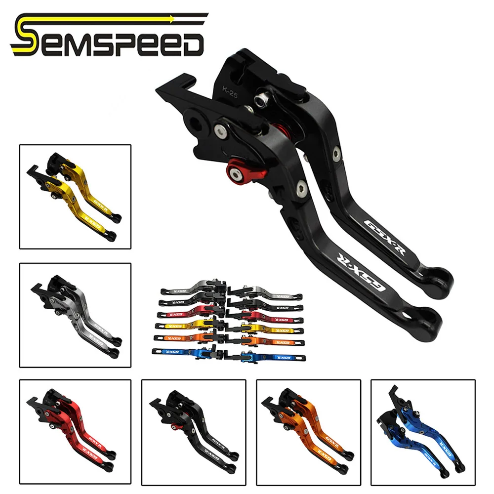 For Suzuki GSXR1000 2009 2010 GSXR600 GSXR750 2011-2019 2020 Motorcycle CNC Foldable Extendable Brake Clutch Levers GSXR LOGO