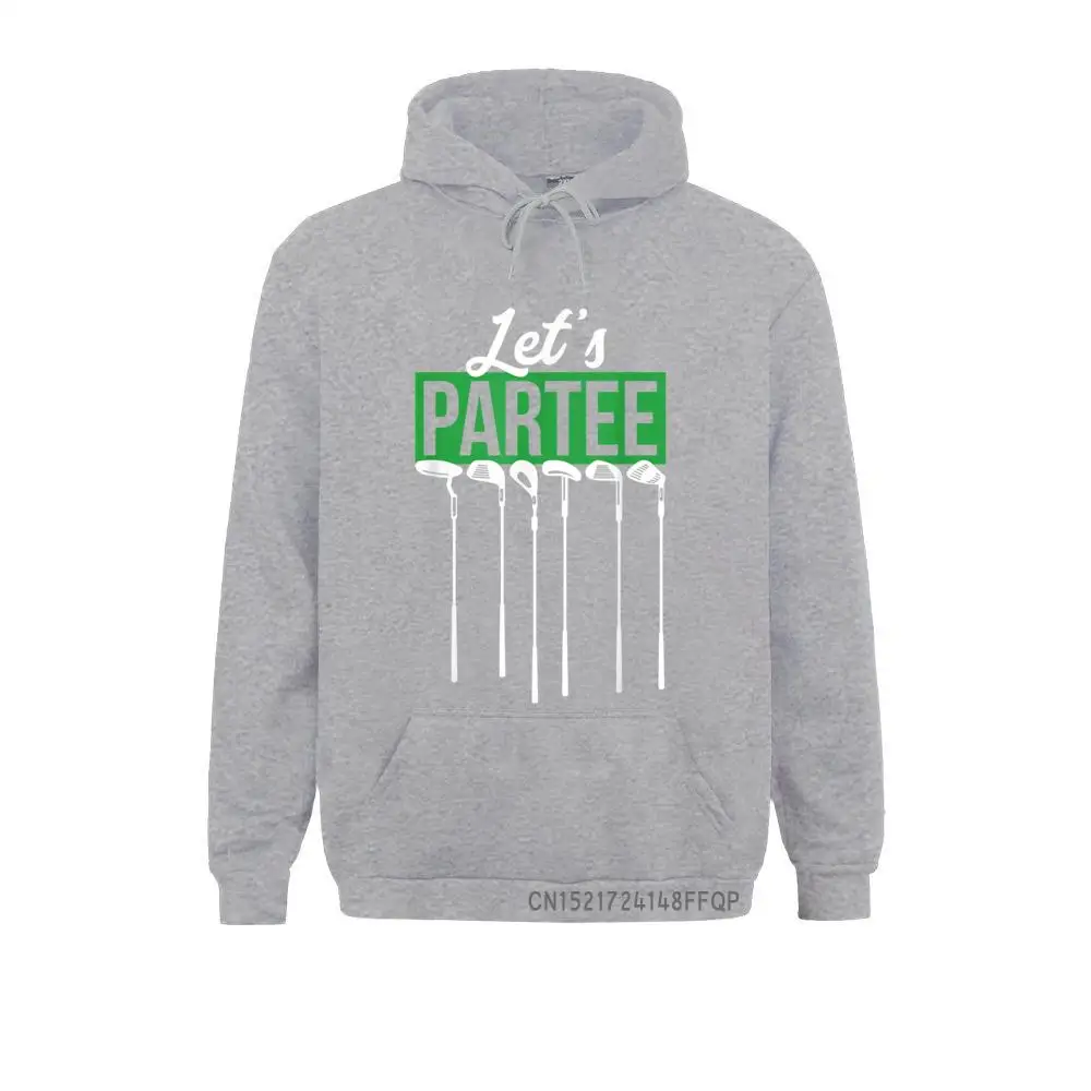 Gift For Golfer And Golf Lover 'Let's Par-Tee' Golfing Fitted Print Sweatshirts Autumn Hoodies For Men Hoods Moto Biker