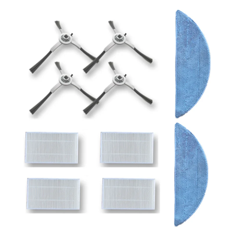 Peças de reposição para robô aspirador abir x5, x6, x8, includesside escova filtro hepa mop pano substituição