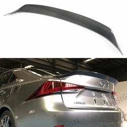 Black/Carbon Fiber Car Rear Trunk Spoiler Lip For LEXUS IS200 IS250 IS350 IS300 2014-2019 AR Style Rear Boot Spoiler Wing