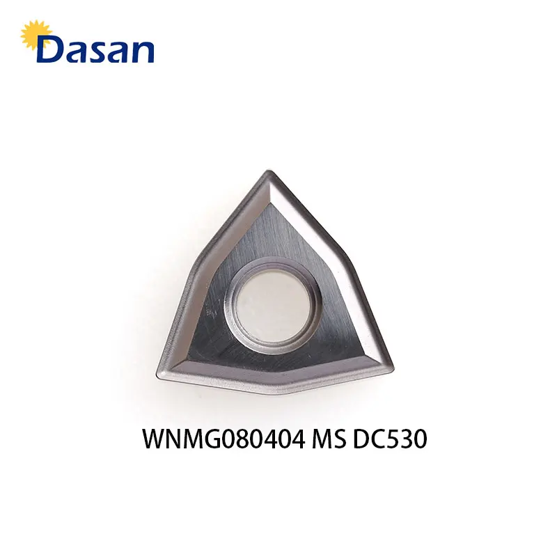 CNC Blade WNMG080404 WNMG080408 MS MA-cortador de torno cerámico de Metal, herramienta de torneado externo para acero, 10 Uds.