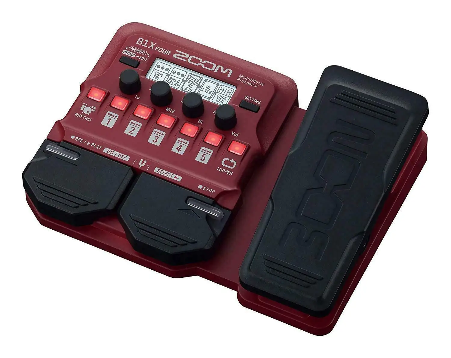 Zoom B1X Four Electric Bass Effects Processor Bass Multi-Effects Pedal