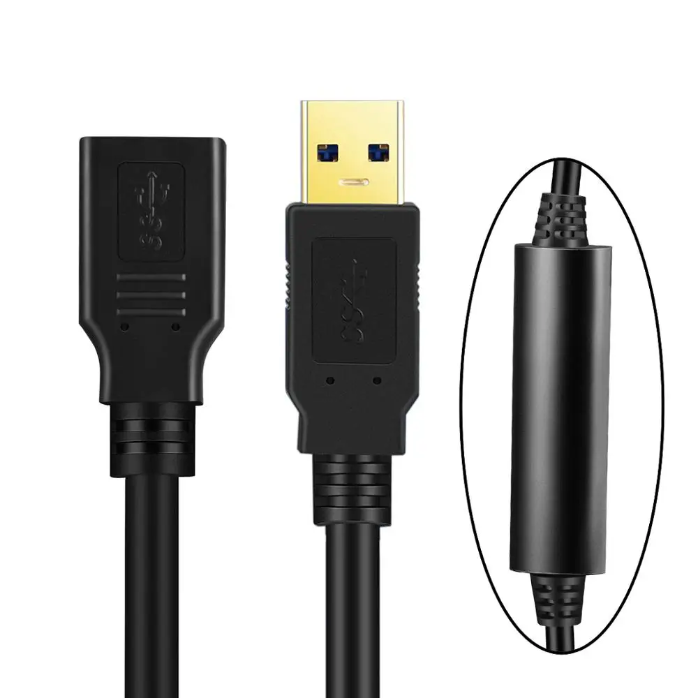 

5 Гбит/с, 10 м, 8 м, удлинитель USB 3.0 «папа-мама», GL3523, повторитель, удлинитель USB-кабеля с микросхемой для портативных ПК и жесткого диска