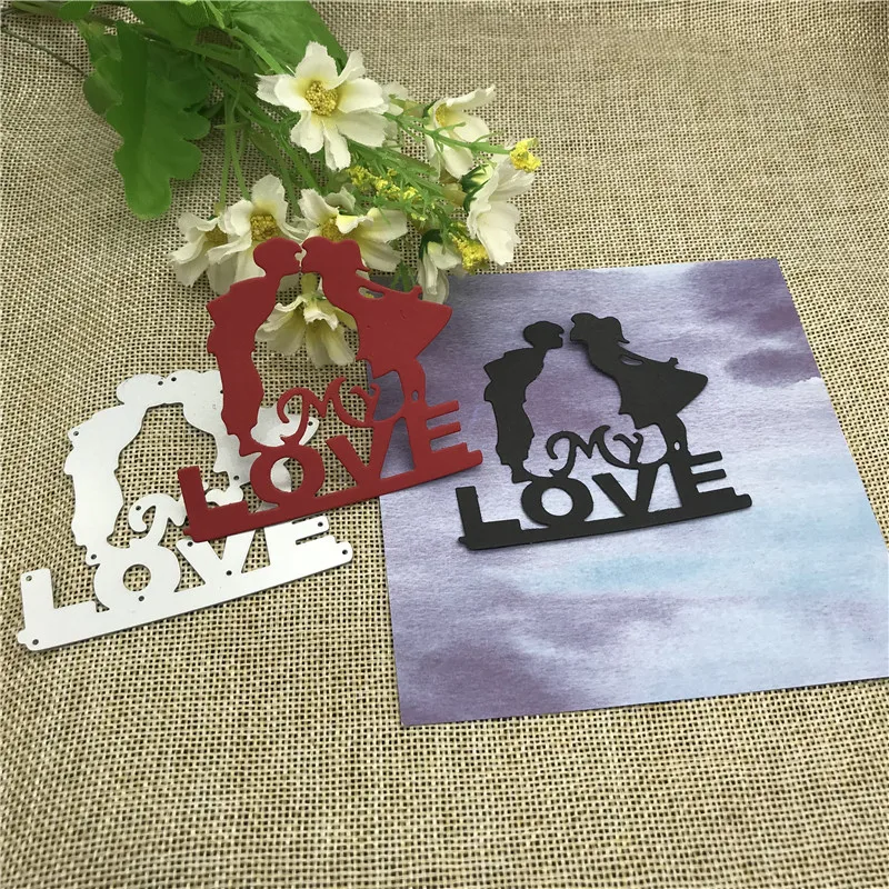 

Love Groom Frame Wedding Invitation Metal Cutting Dies Craft Stamps die Cut Embossing Card Make Stencil Frame Art Cutte