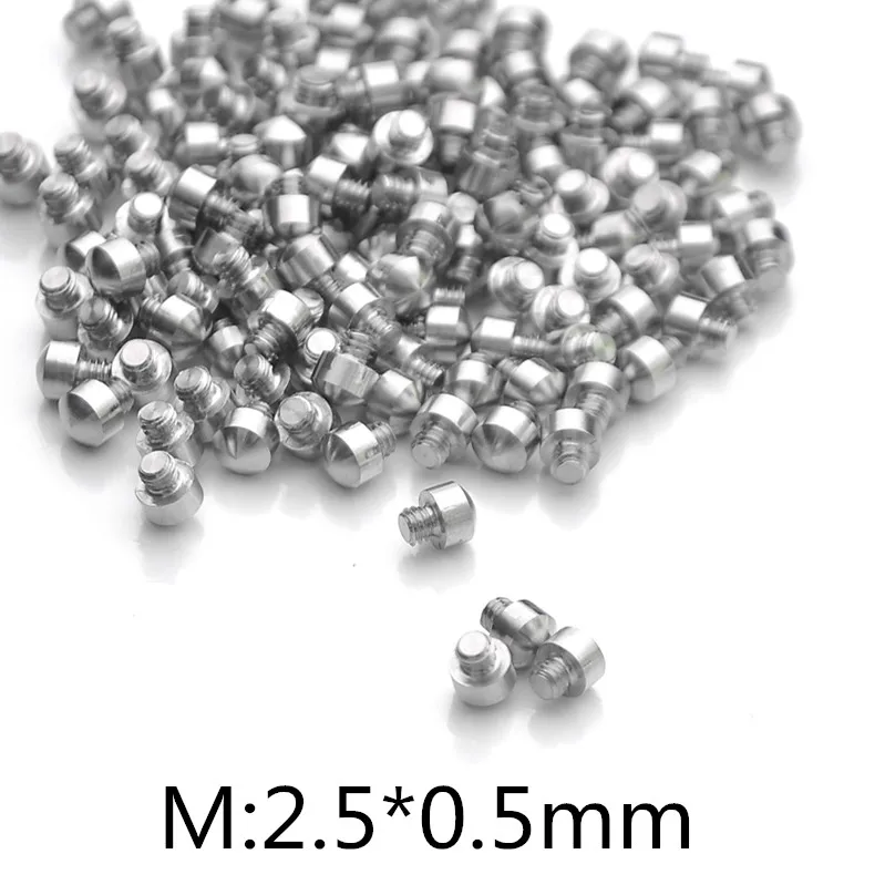 50pcs/Lot Stainless Steel Bumpers For Hair Scissors M3.0*0.5MM/2.5*0.5MM Silencer Stopper Parts Professional Accessories