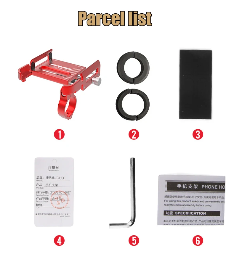 HSSEE Fahrrad-Telefonhalterung, CNC-Aluminiumlegierung 360° ° Rotierender MTB-Telefonhalter Fahrrad Moto Unterstützung Telephong Fahrradzubehör – Detail 7