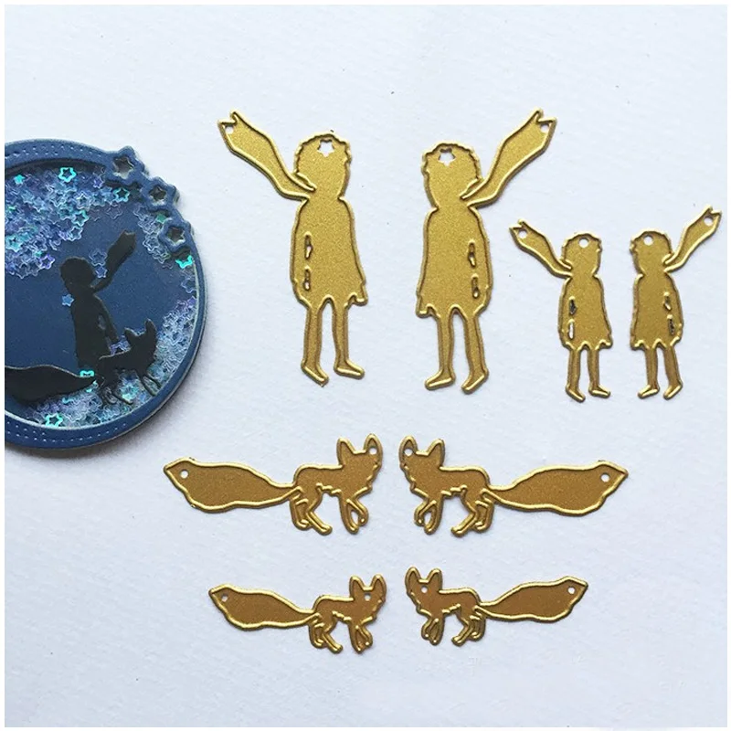 King Fox Frame Scrapbooking METAL CUTTING DIES New 2024 Stamps Craft Die Cut Embossing Stencil Christmas Party Card Making