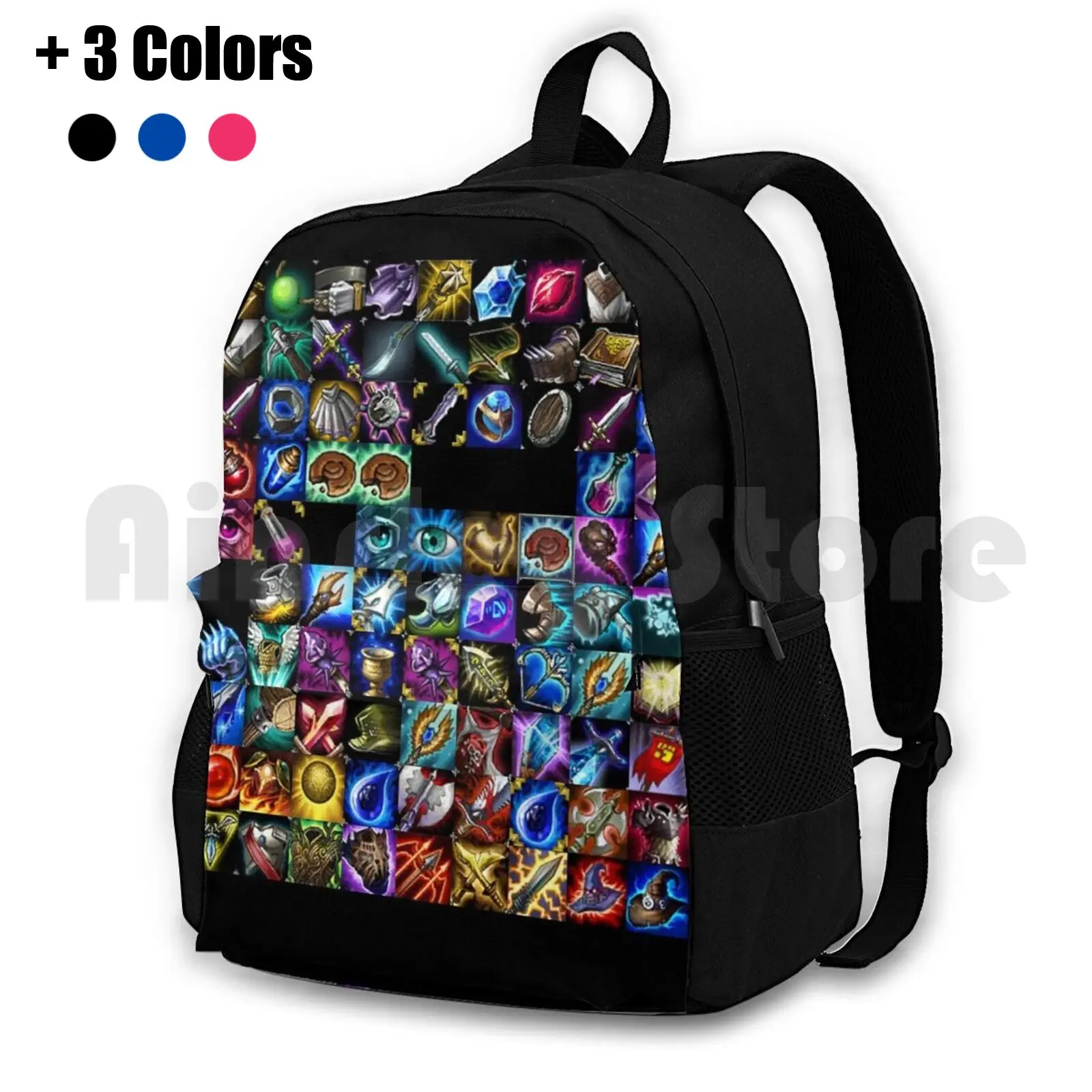 Items Outdoor Hiking Backpack Riding Climbing Sports Bag Valorant Cool Slim Old School For You Hot Trend Cs Go Book Phone Tft