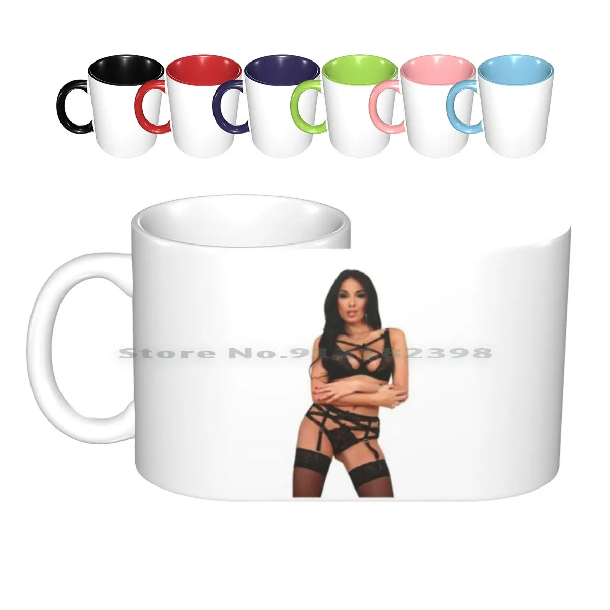 Anissa Kate Sexy Lingerie Milf Ceramic Mugs Coffee Cups Milk Tea Mug Anissa Kate Lingerie Big Ass Milf Sexy Tits Sexy Big Booty