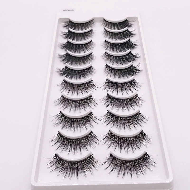 Synthetic Hair False Eyelashes Natural/Thick Long Eye Lashes Wispy Makeup Beauty Extension Tools