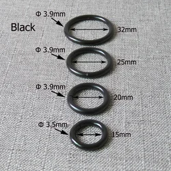 black metal O ring circle ring belt buckle for bag dog pet collar harness luggage backpack DIY sewing garment accessory