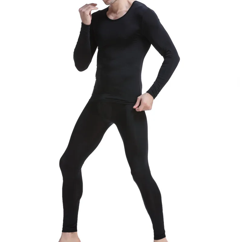 Men Long Johns Set Sexy Thermal Underwear Leggins Thin Section Elastic Pantalon Termico Thermal Pajamas Sleepwear Warm Pants