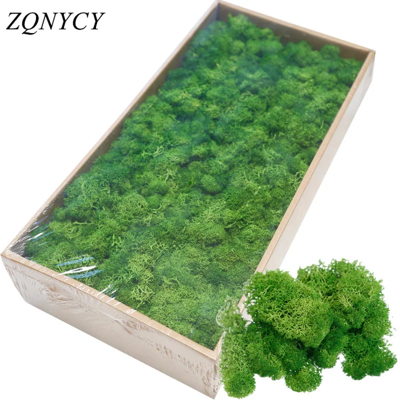 Plantas verdes artificiales de 20/40g, hierba de musgo de vida eterna, decoración para el hogar, sala de estar, jardín, Mini paisaje, flor falsa, manualidades DIY