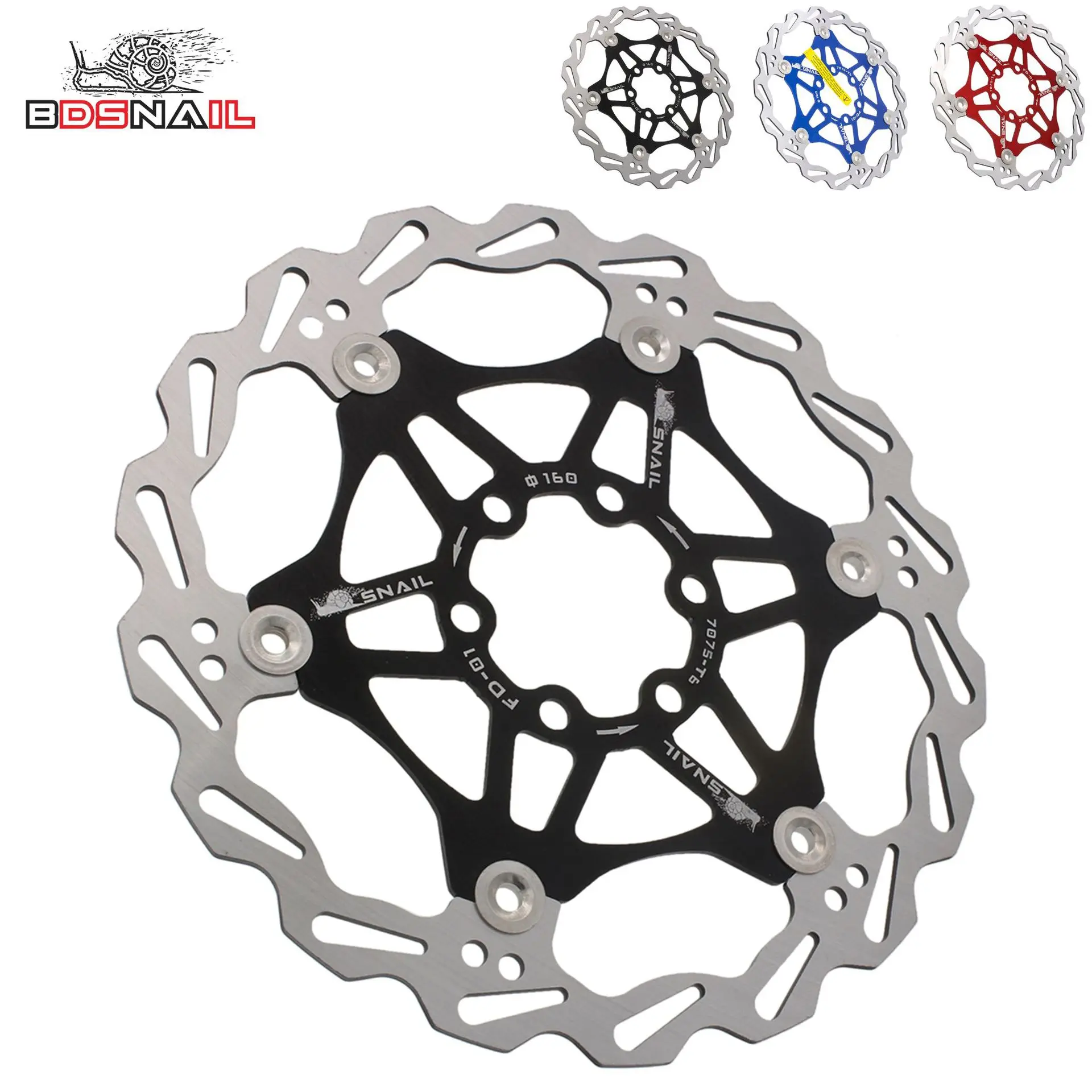 

Bicycle Brake Rotor 160mm/180mm/203mm Stainless Steel Strong Heat Dissipation Floating Rotor MTB Mountain Road Bike Disc Brake