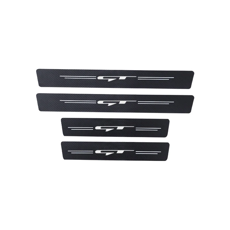 4pcs car threshold Car stickers for kia gt gtline xline ceed Forte RIO STINGER Seltos K3 KX5 K4 K5 Car sticker Car Accessories