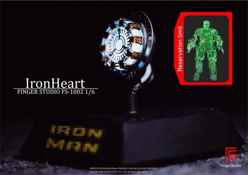 IronFinger Studio 1/6 Iron Heart W/Light Collectible Model Toy FS-1002 Gift DIY For Collection