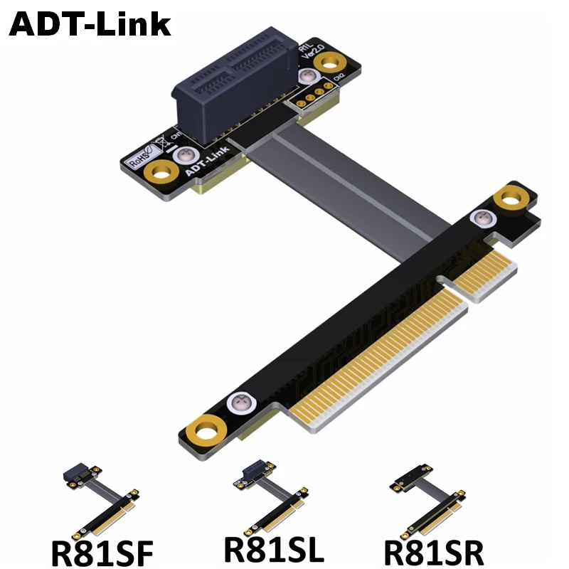 

Кабель адаптера видеокарты PCI-E 3,0 1x 8x PCI Express PCIe x8 x1 Extender для GTX1080 PCIe3.0 8x 1x