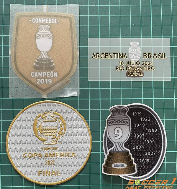 2021 Copa America Final patch set Argentina vs Brazil Final match day detail patch