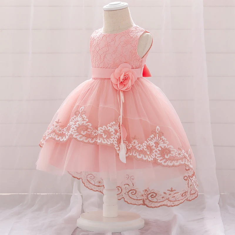 Summer Flower Infant  1st Birthday Dress For Baby Girl Clothes Baptism Lace Princess Dresses Party And Wedding Toddler Gown